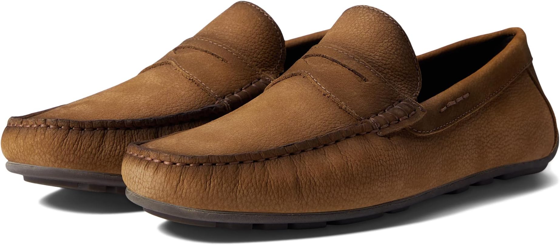 Nebraska Marc Joseph New York Loafers in Havana Nubuck Grainy