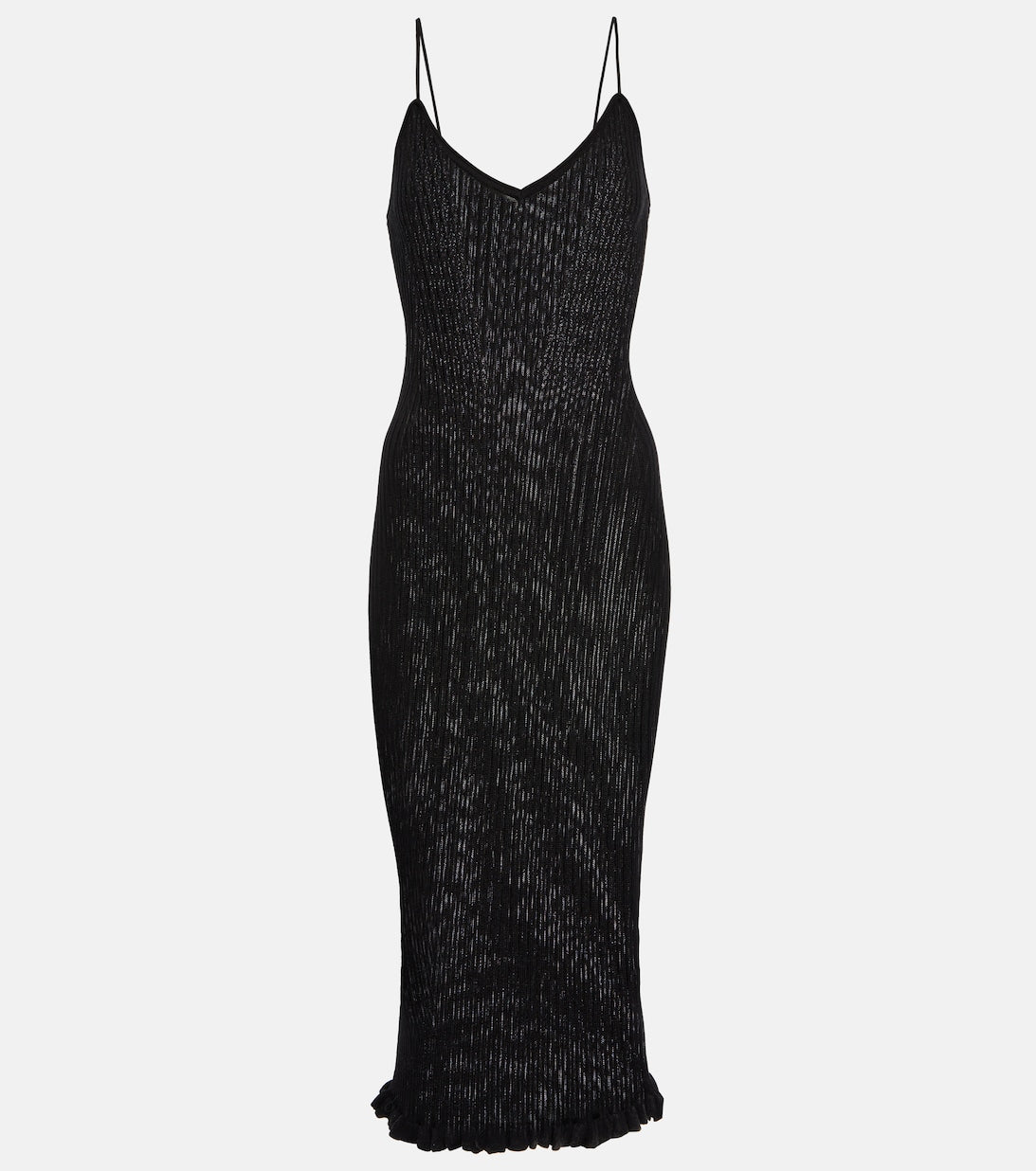 Nolita ribbed midi dress KHAITE, black