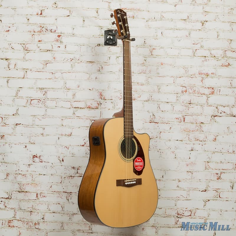 جيتار صوتي كهربائي من Fender - CD-140SCE - Dreadnought - لون طبيعي