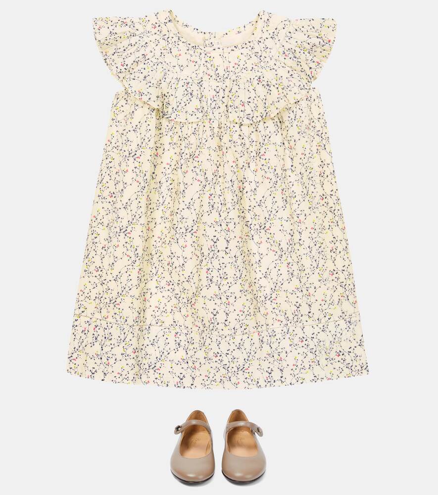 Amber Cotton Dress with Bonpoint Floral Print, Multicolor