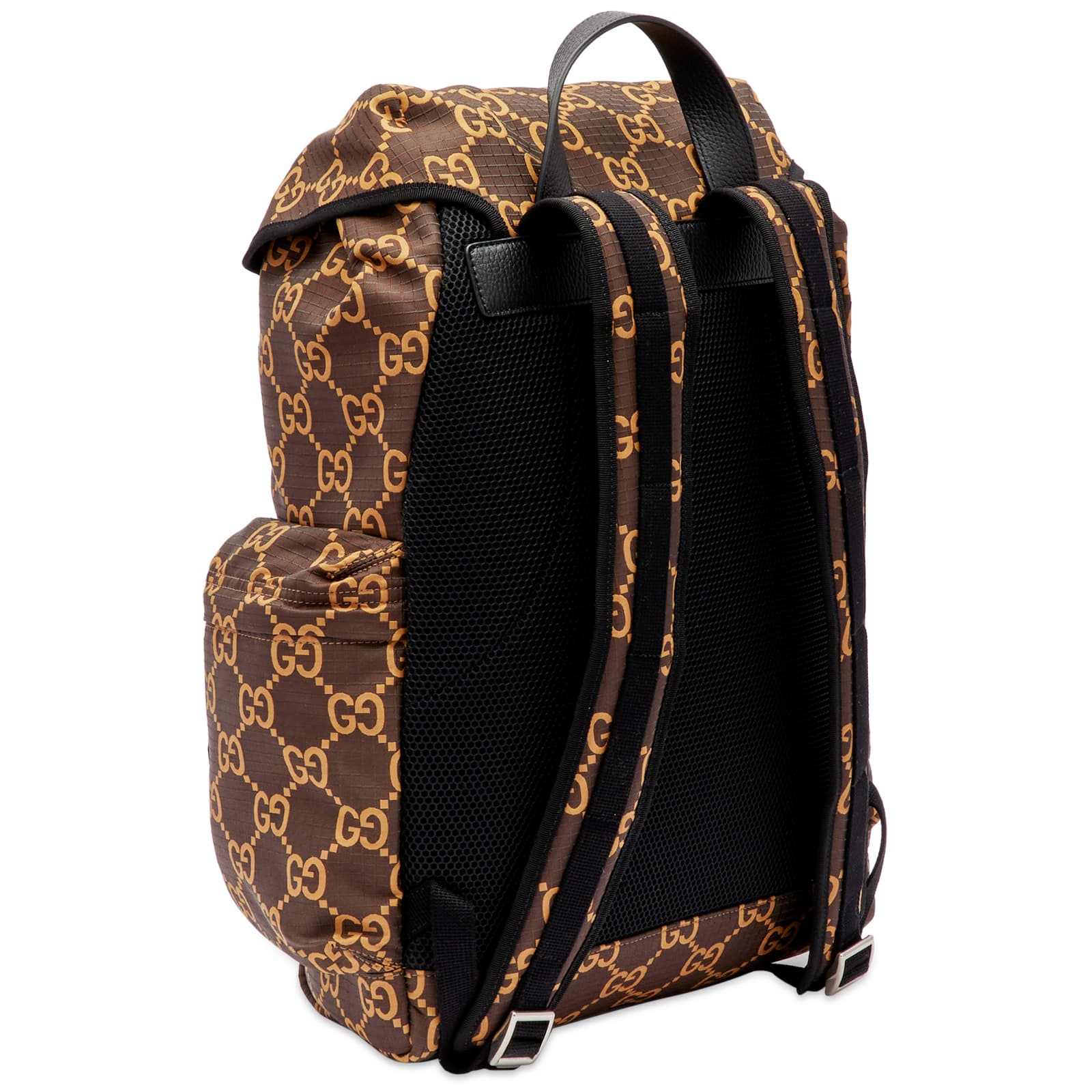 Gucci Gg Ripstop Backpack, Brown