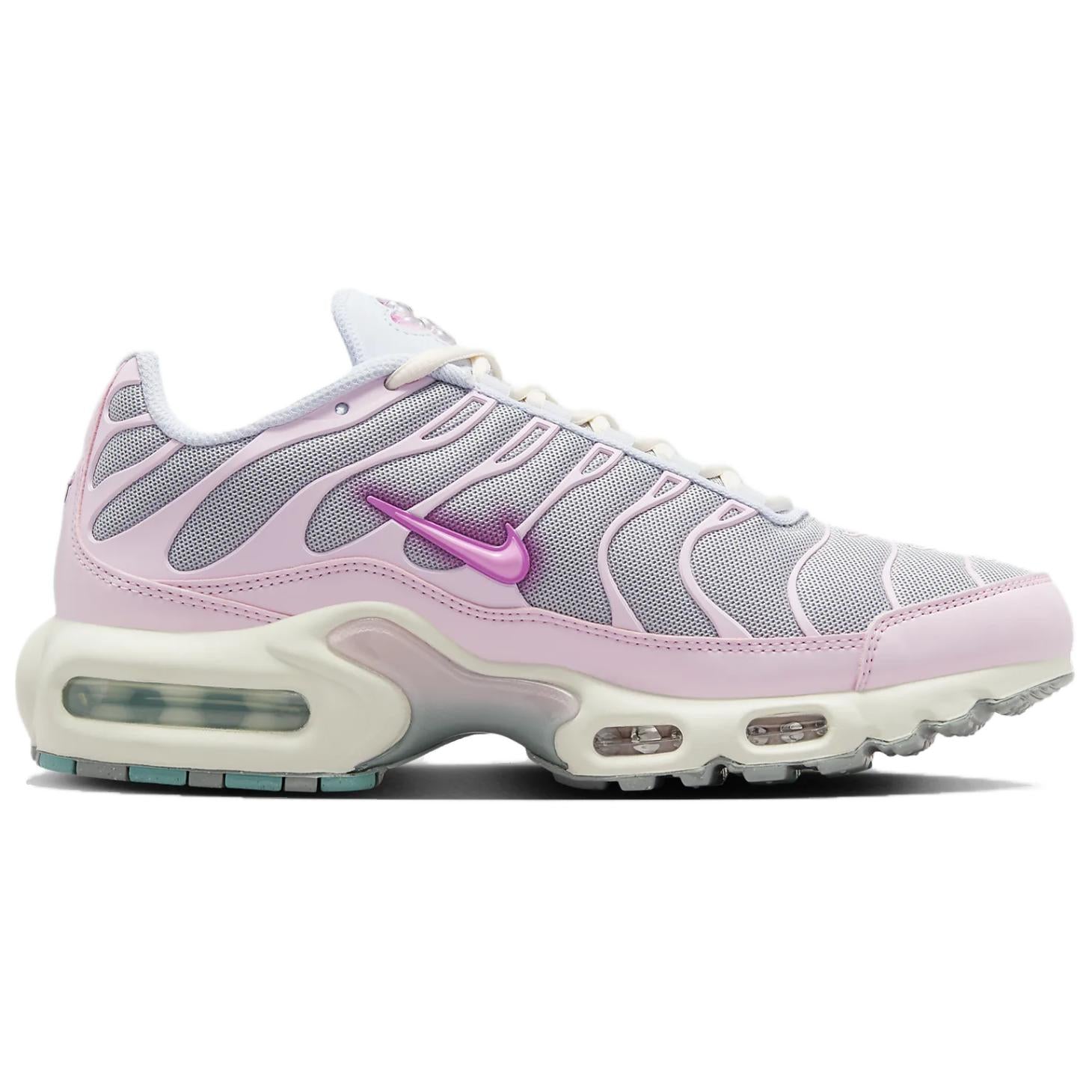 Women's Air Max Plus Low Top Sneakers Grey/Pink Nike