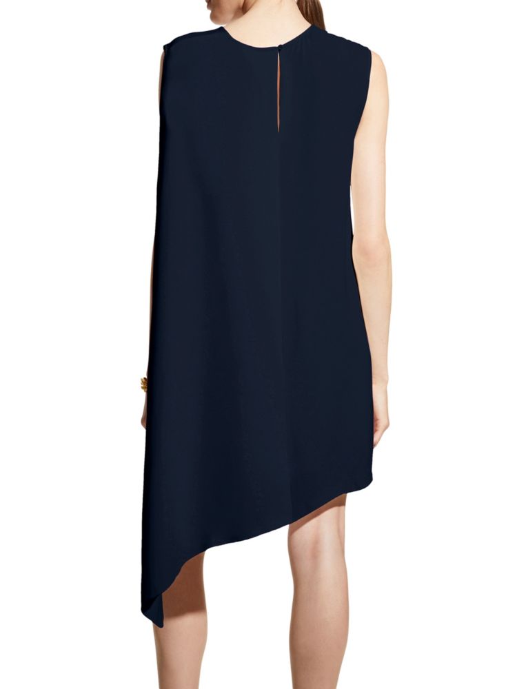 Matilde Careste Asymmetrical Mini Dress, Navy Blue