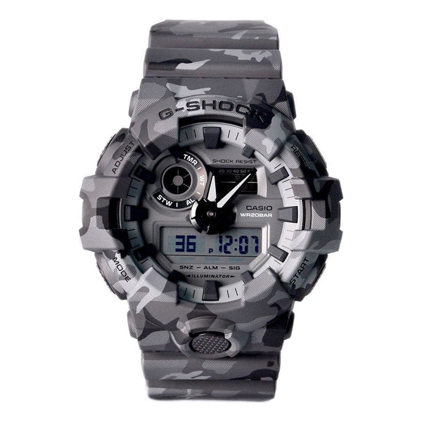 CASIO G-Shock Analog-Digital 'Black Grey' camouflage watch