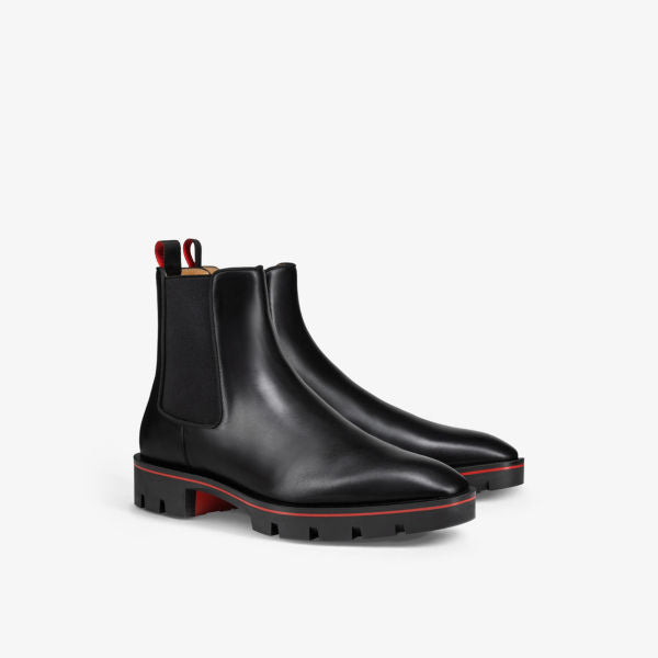 Alpinosol Christian Louboutin leather Chelsea boots, black