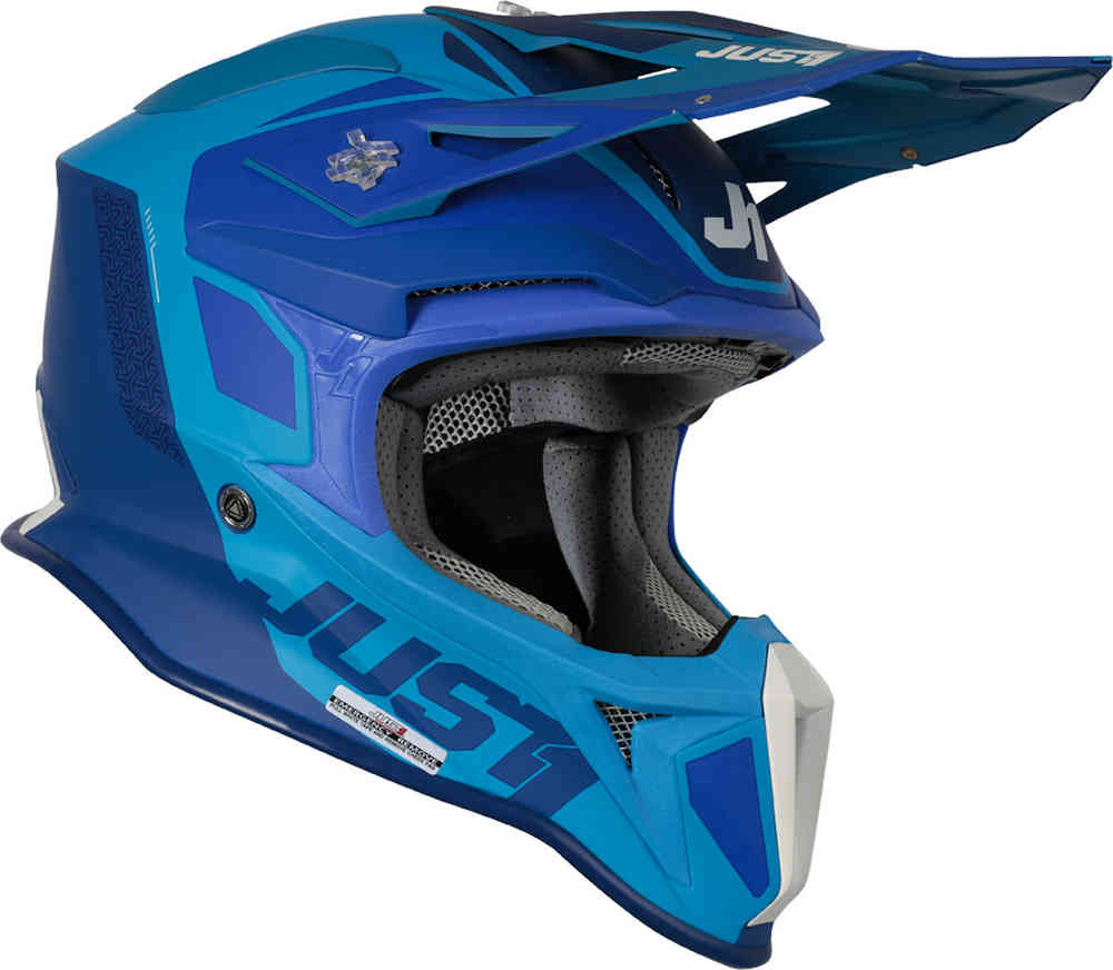 J18 Pulsar MIPS Just1 Motocross Helmet, Blue Matt