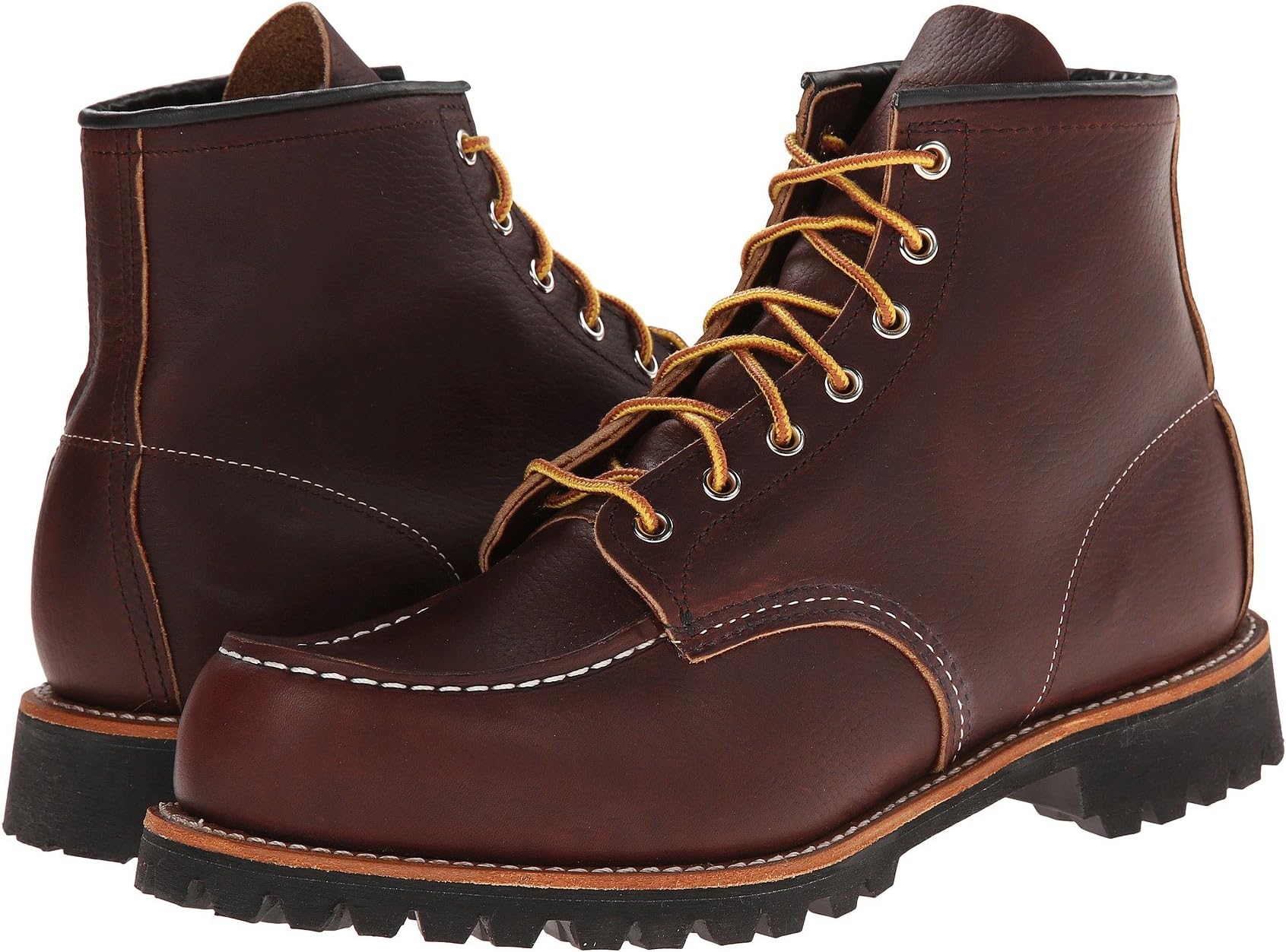 حذاء Moc Toe Lug Red Wing Heritage برباط مقاس 6 بوصات بلون Briar Oil Slick