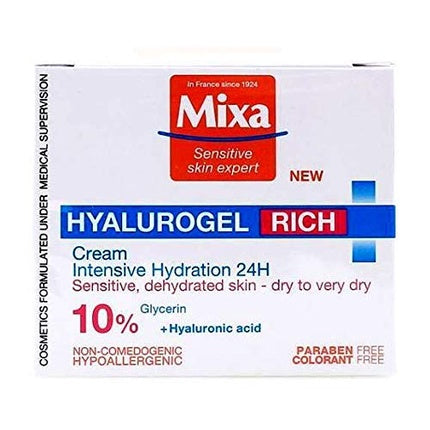 Intensively moisturizing day cream Hyalurogel Rich Cream 50ml, Mixa