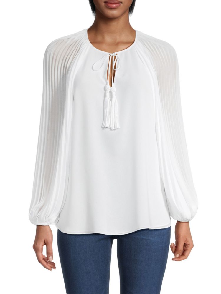 Cameron blouse with puff sleeves Ungaro, white