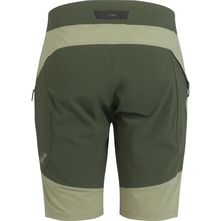 Lightweight men's Trail shorts Rapha, Olive Green/Deep Olive Green