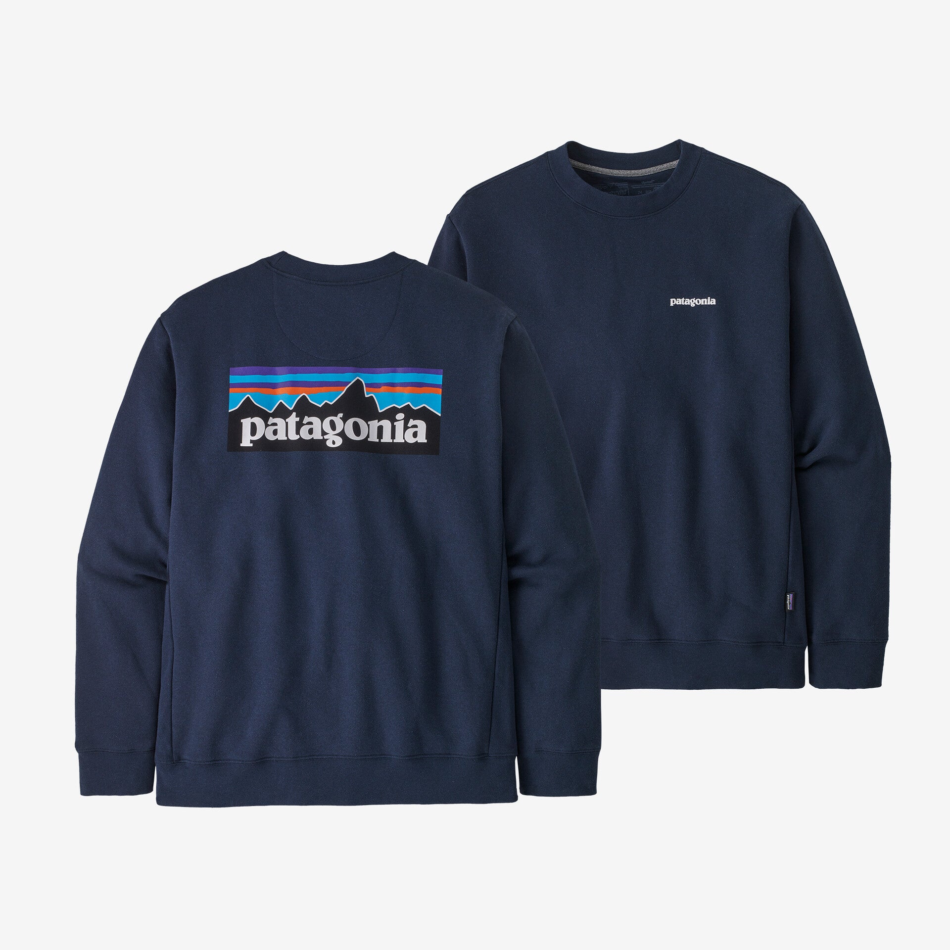 سويت شيرت Patagonia P-6 Uprisal Crew Logo باللون الأزرق البحري الجديد