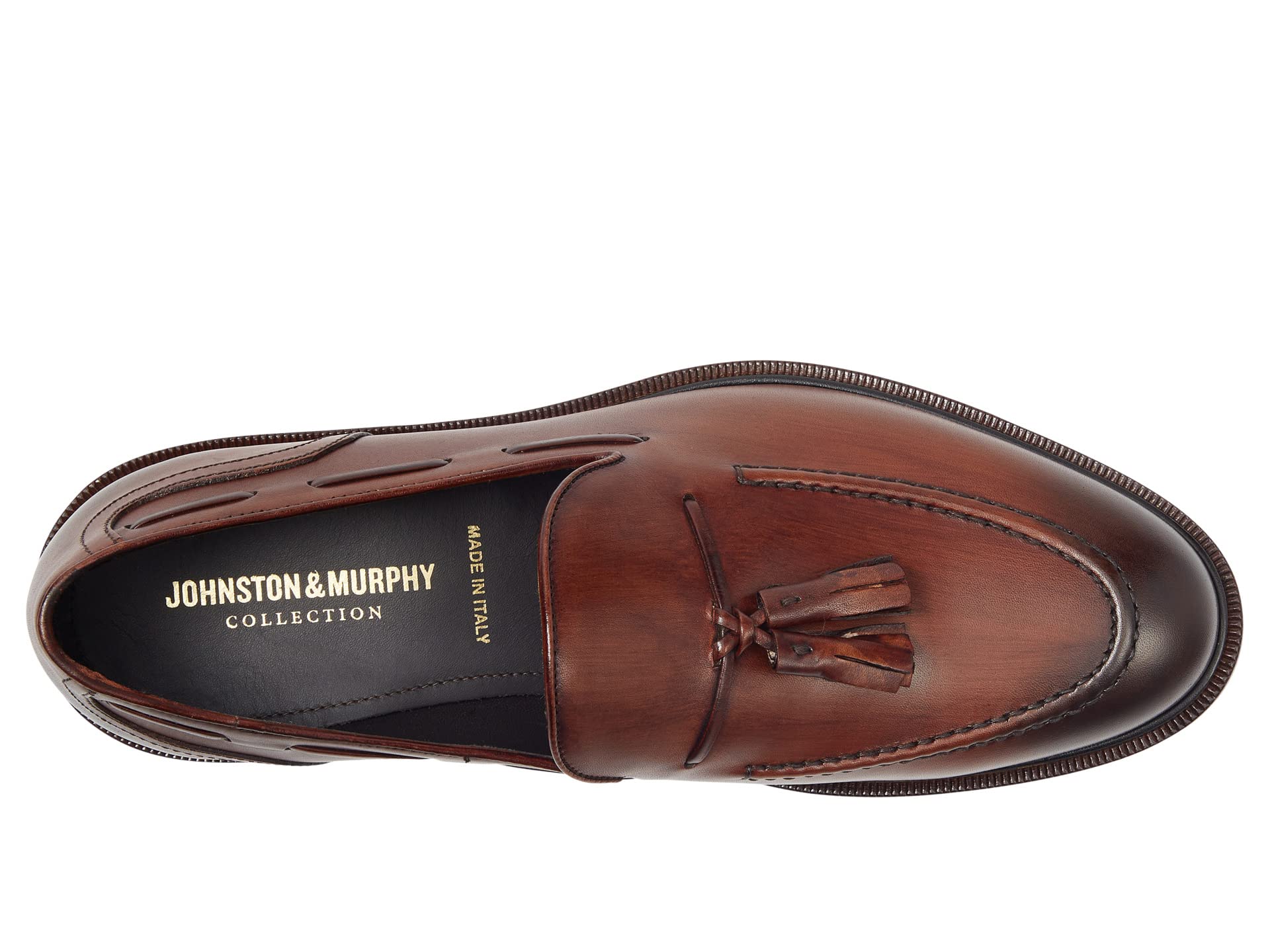 Johnston & Murphy Collection Hartley Tassel Loafers, brown