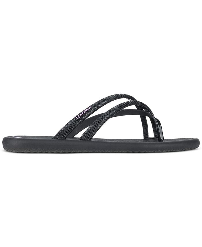 Women's thong sandals Meu Sol Rasteira AD Ipanema, black