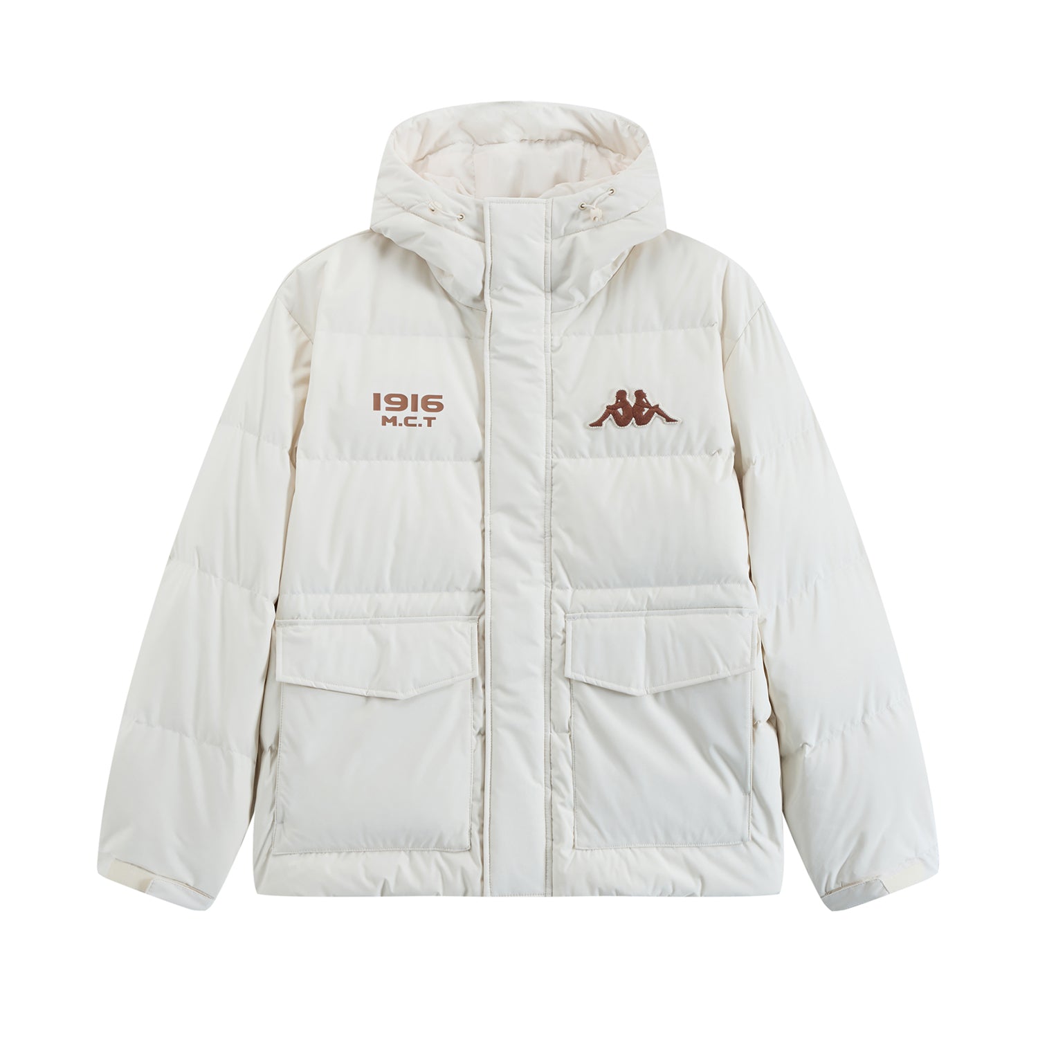 1916 Unisex Kappa Down Jacket, White