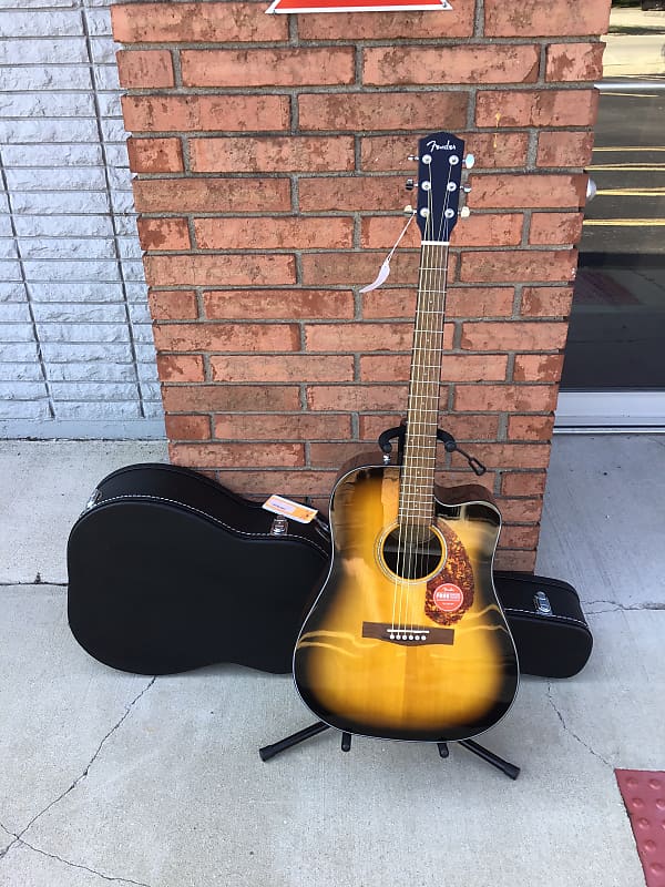 جيتار صوتي Fender CD-140SCE Dreadnought Guitar مع حقيبة