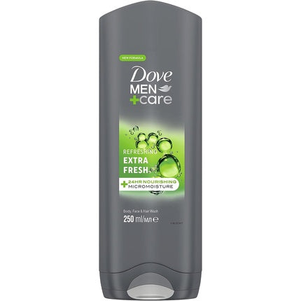 Dove Men+Care Refreshing extra fresh 3-in-1 shower, body and face gel for men, 250 ml Dove Men + Care