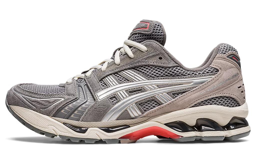 حذاء ASICS Gel-Kayano 14 باللون الرمادي الطيني الفضي النقي