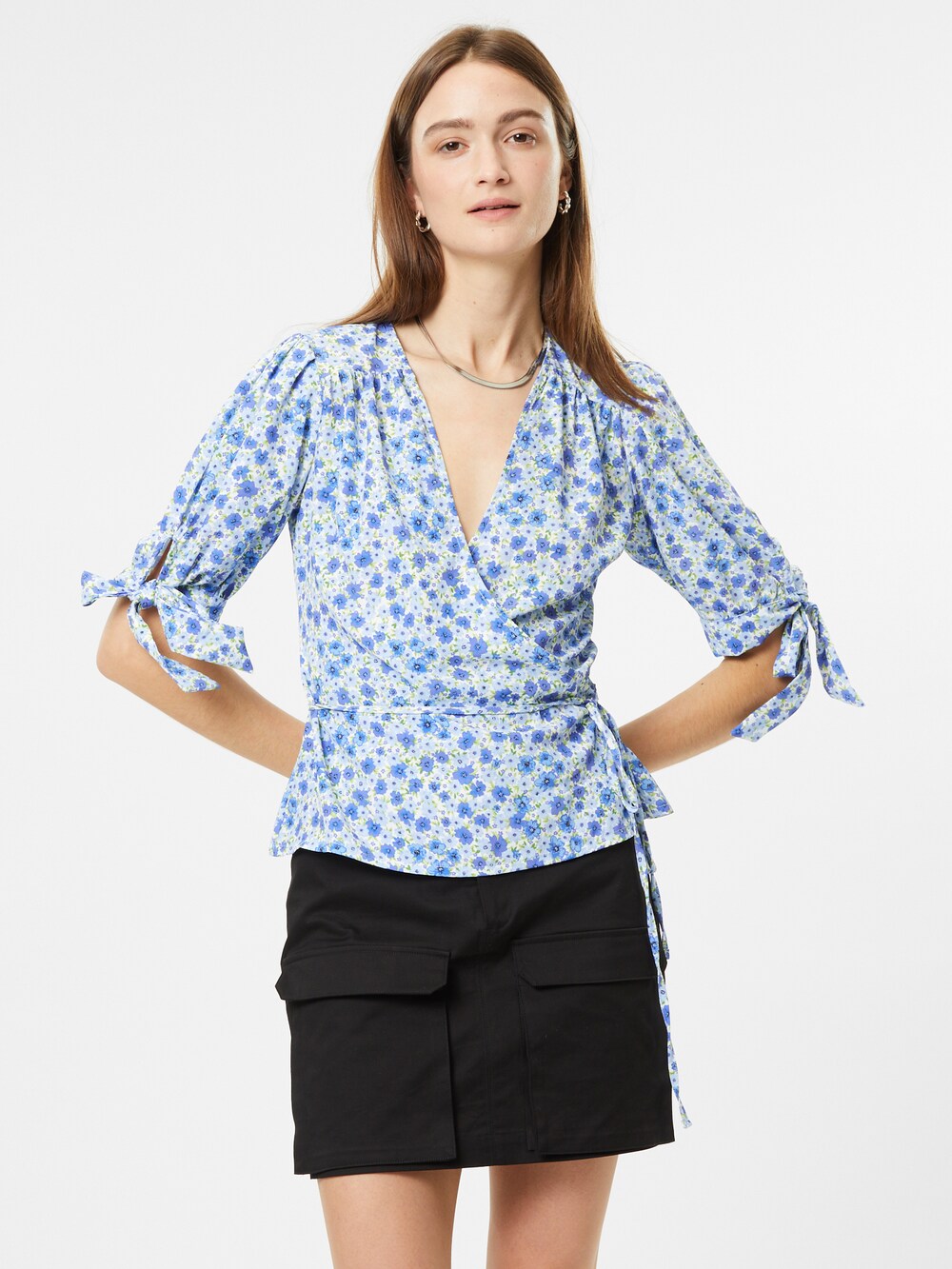 Dorothy Perkins Ditsy blouse, blue/light blue