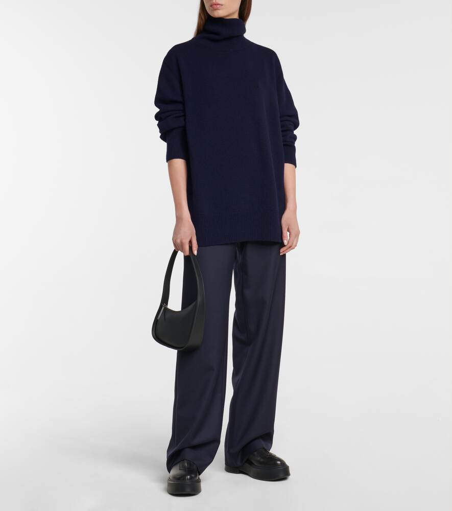 Milina wool and cashmere turtleneck sweater THE ROW, blue