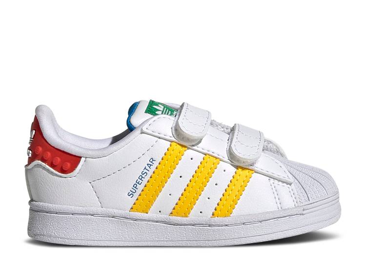 Adidas LEGO X SUPERSTAR I 'WHITE PANTONE' sneakers, white