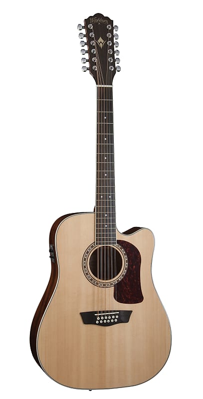 Washburn HD10SCE12 Acoustic Guitar | 12-String Ac/El Dreadnaught with Cutaway & Fishman. New with Full Warranty!