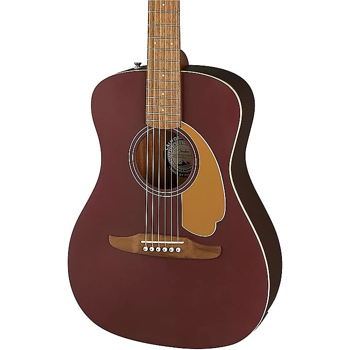 جيتار صوتي كهربائي Fender California Malibu Player بلون Burgundy Satin