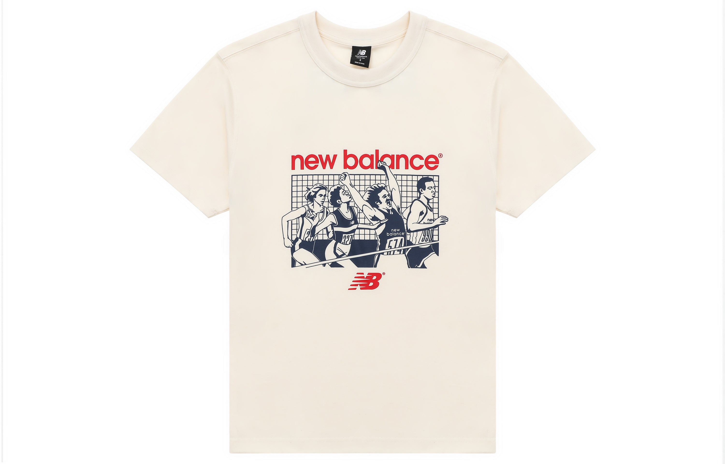 Men's T-shirt New Balance, milky