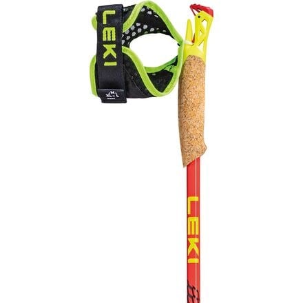 Vertical trekking poles K LEKI, red