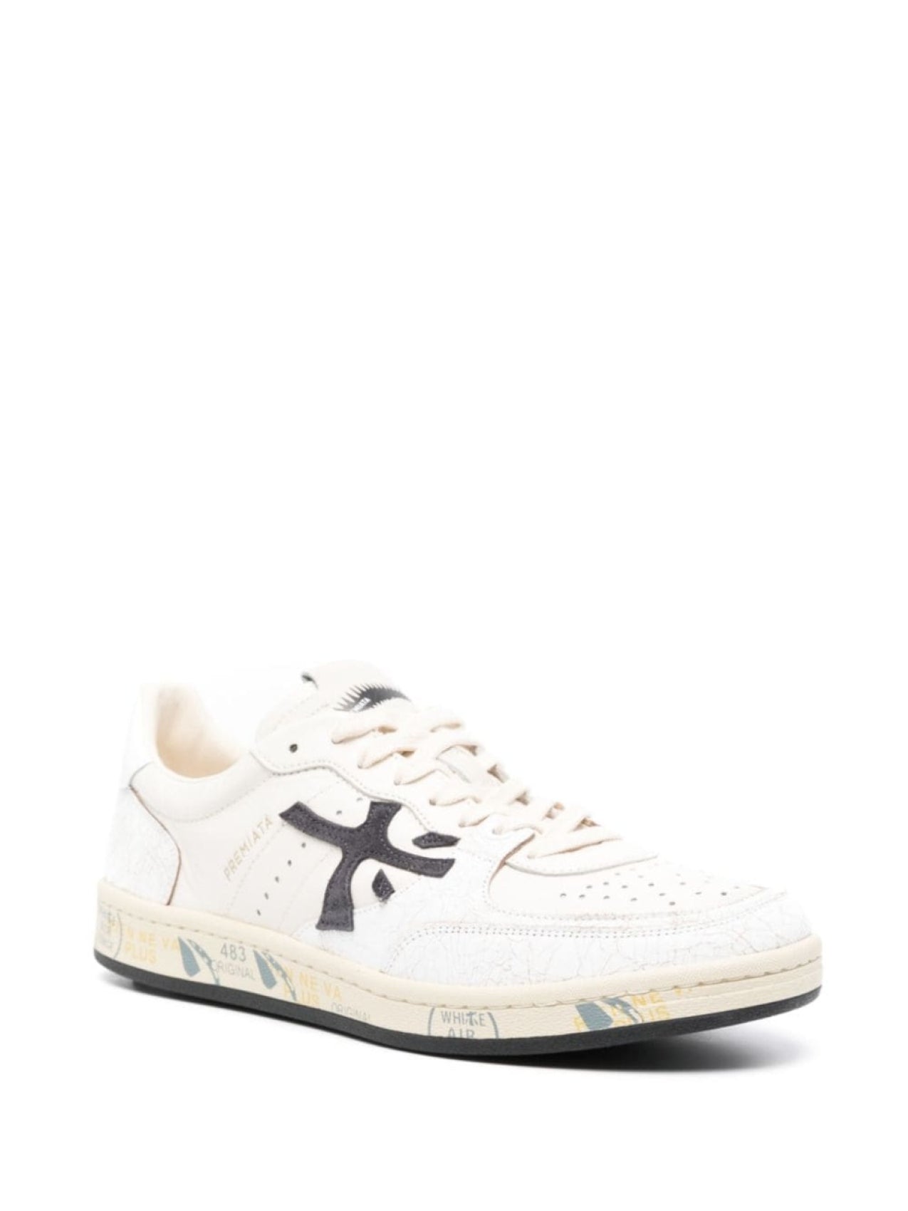 Premiata Clay Sneakers, White/Black