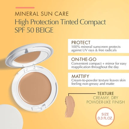 Compact powder Avene Sand High Protection with Spf 50+ 10G, Avene