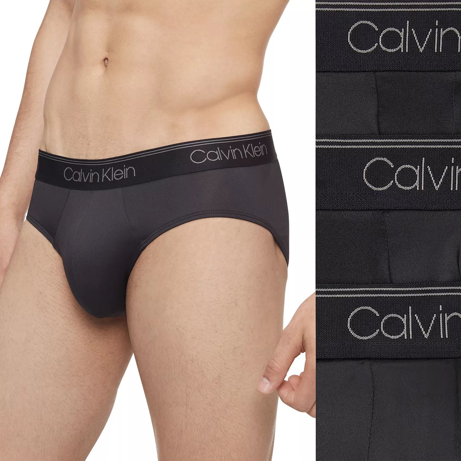 Calvin Klein Men's Stretch Microfiber Low Rise Briefs (3 Pieces)