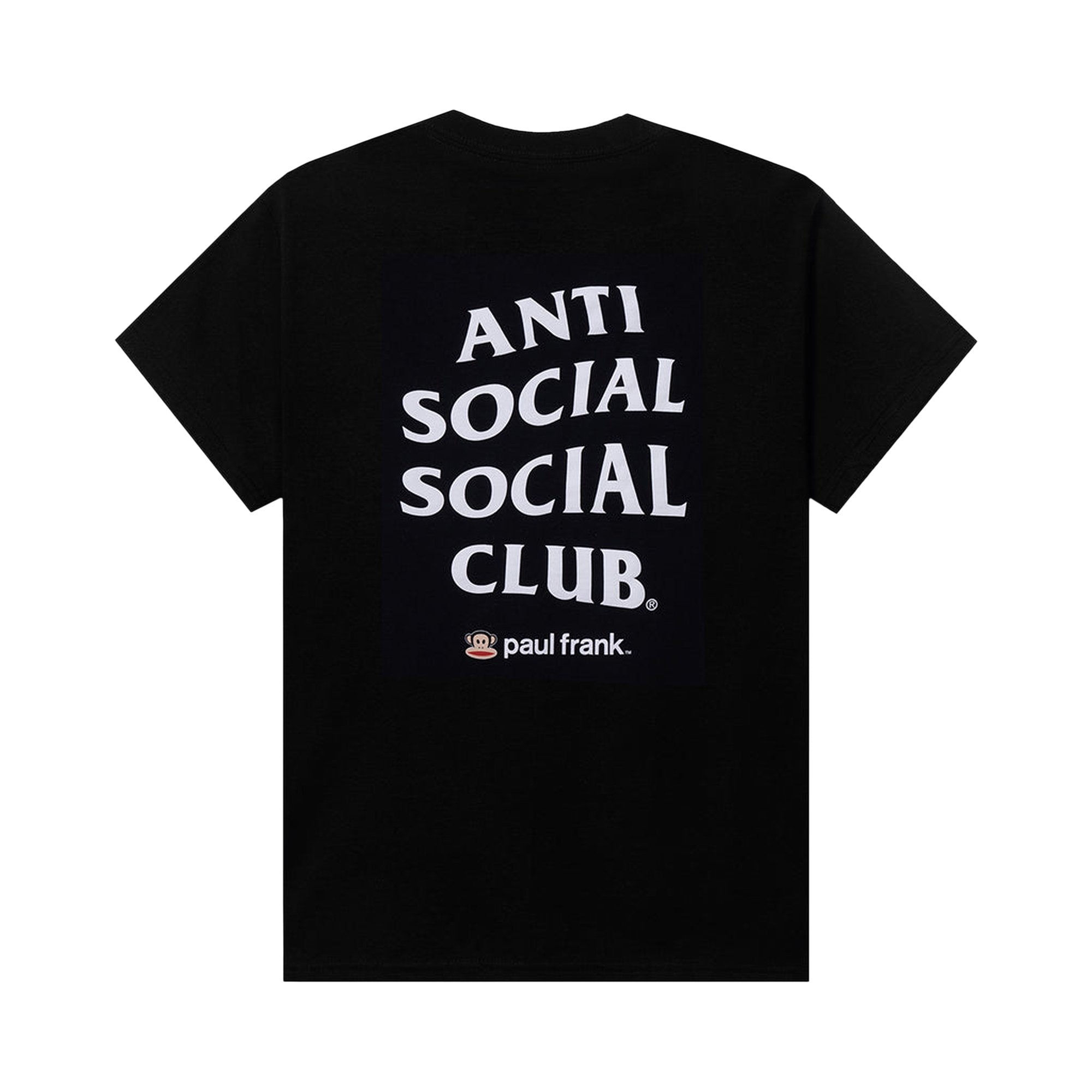 Anti Social Social Club Kids x Paul Frank Logo T-Shirt, Black