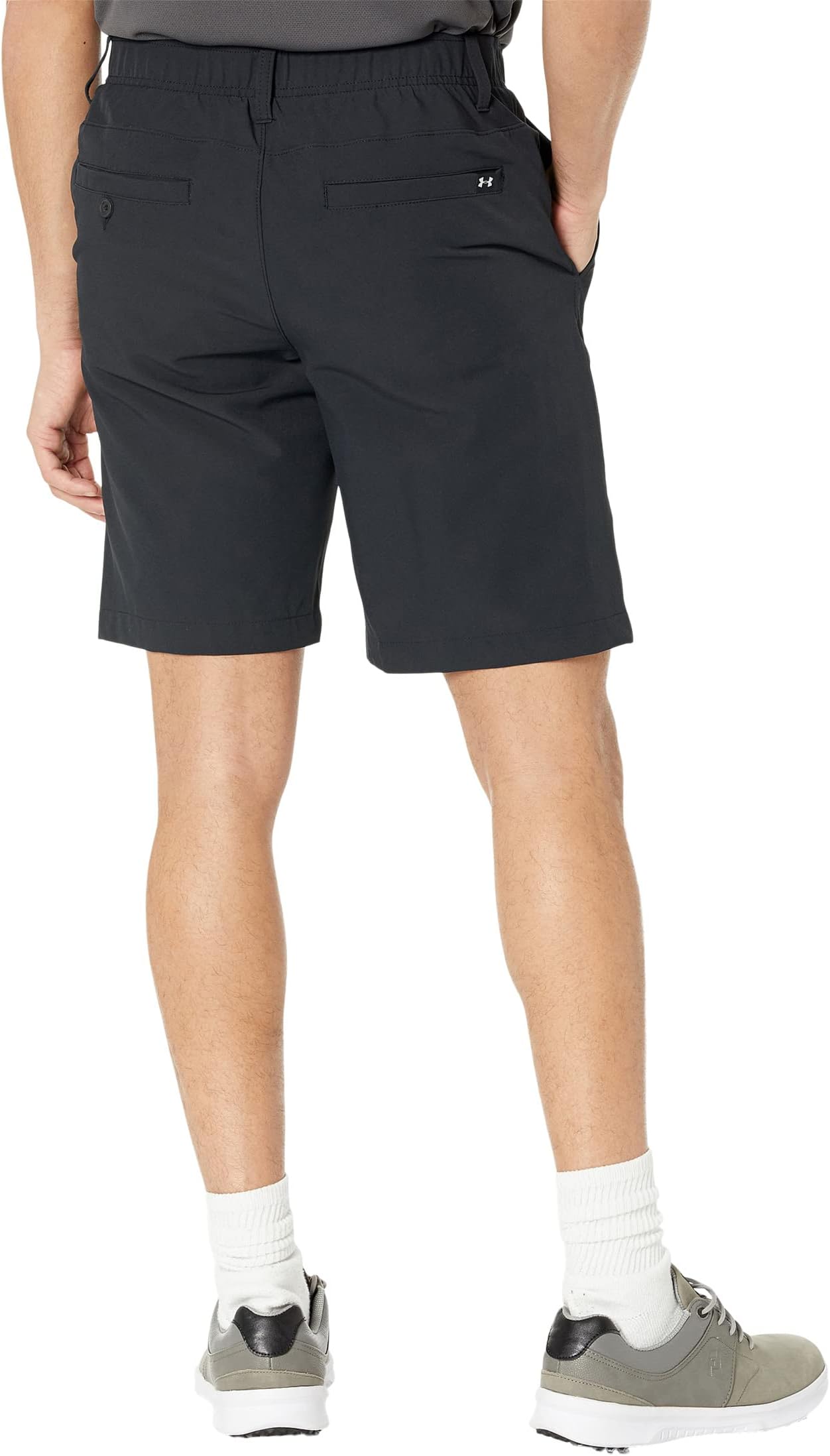 Under Armor Golf Drive Shorts, Black/Halo Gray