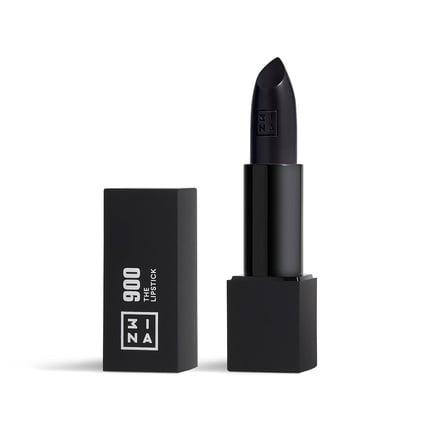 3ina Matte black lipstick with magnetic cap, moisturizing finish Paraben Free, Vegan, 0.11 oz.