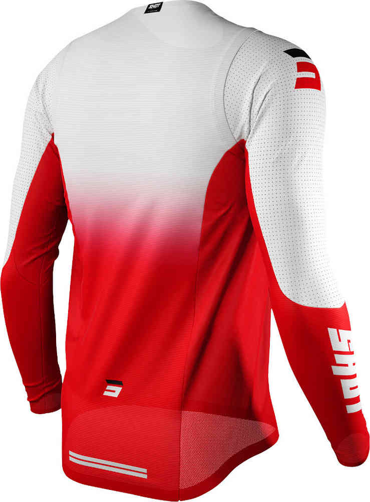 Aerolite Gradient Shot Motocross Jersey, Red/White/Black