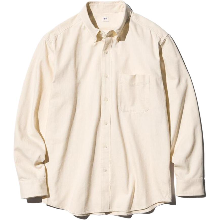 Uniqlo Men's Milky White Shirt, Ivory