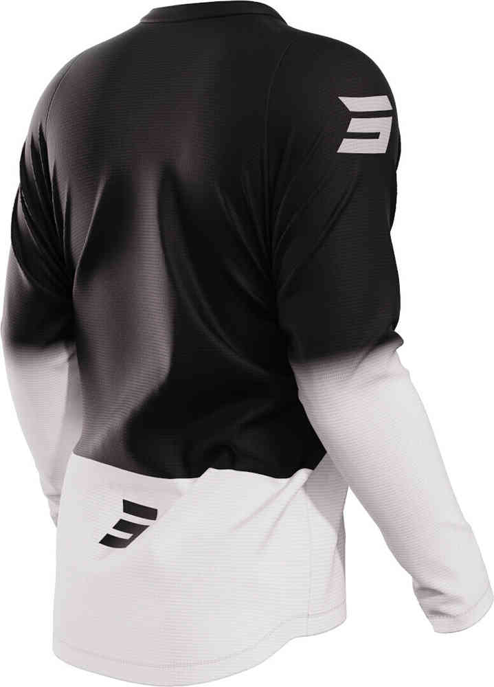 Devo Reflex Shot Motocross Jersey, White Black