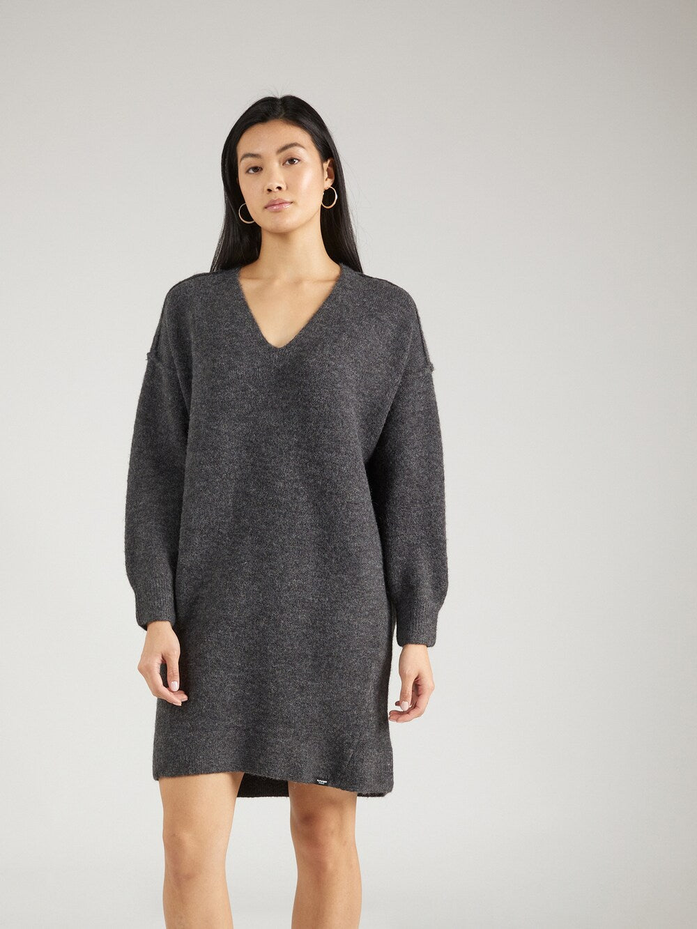 Superdry knit dress, dark gray