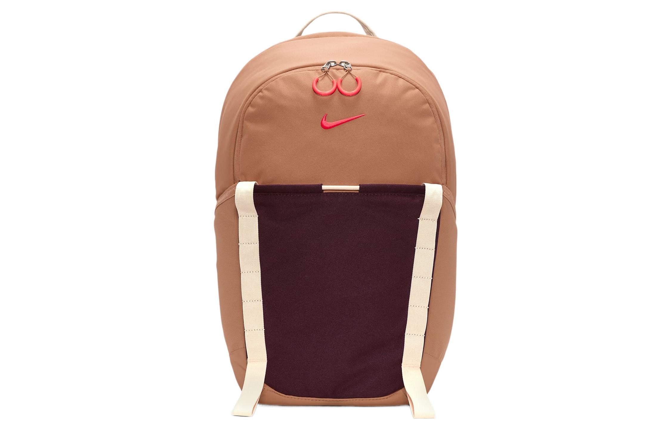 Nike Unisex Backpack, Amber Brown Spell Night Brown Spell Bright Crimson