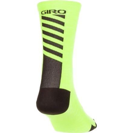 Giro Merino Wool HRC Plus Socks, Lime/Black