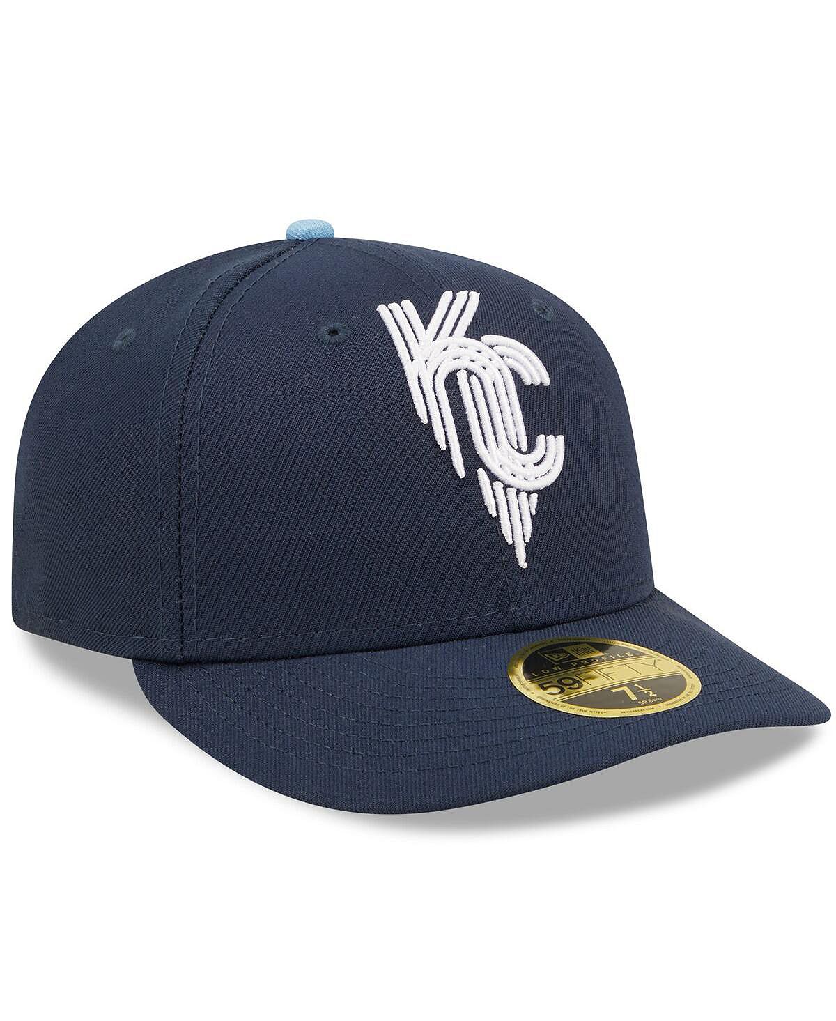 Kansas City Royals Men's Navy Blue Fitted Hat 2022 City Connect Low Profile 59FIFTY New Era