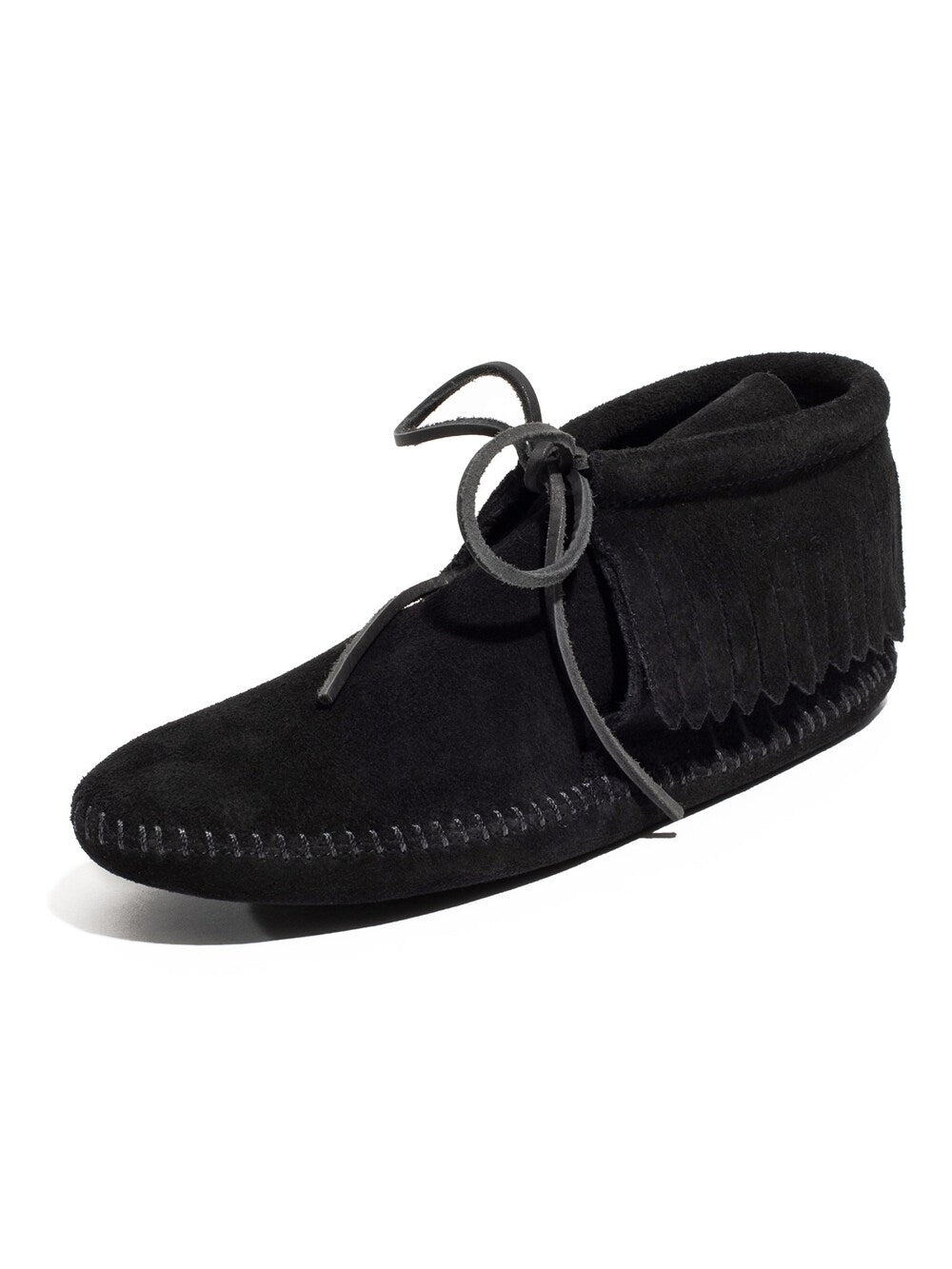 Minnetonka moccasins, black