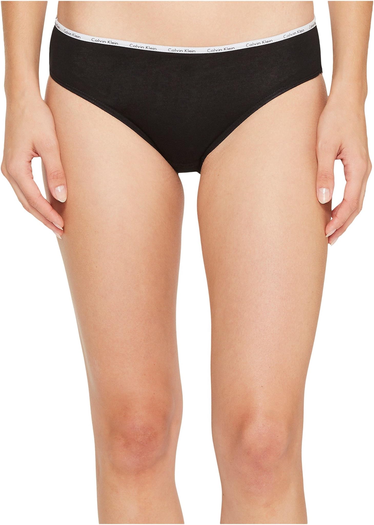 Calvin Klein Underwear Signature Cotton Bikini Bottom 5-Pack in Black/White/Grey Heather