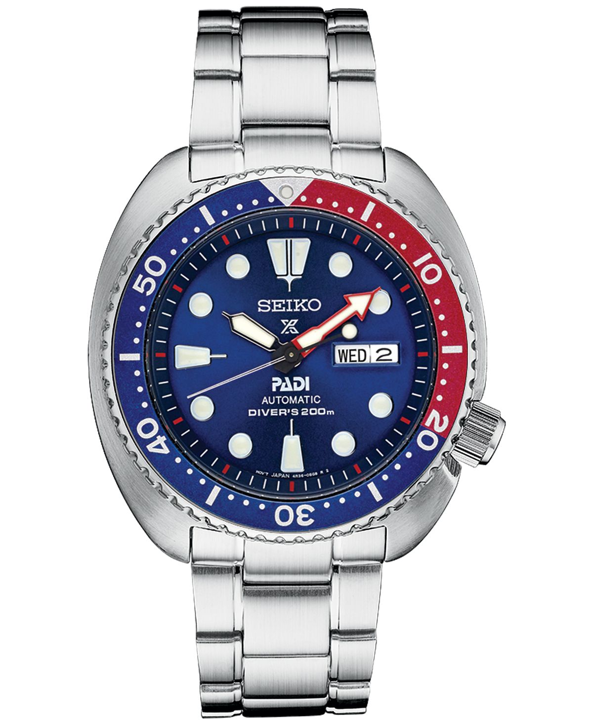 Seiko Men's Prospex Diver Stainless Steel Automatic Watch with 45mm Bracelet