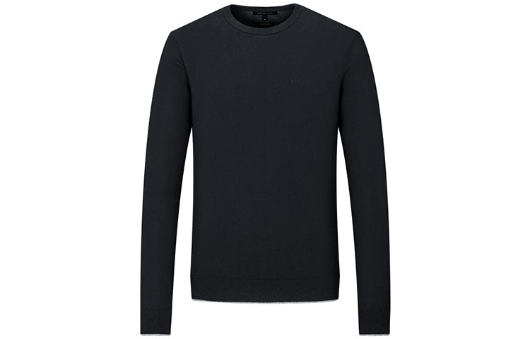 ARMANI EXCHANGE Men's Cashmere Sweater, Black