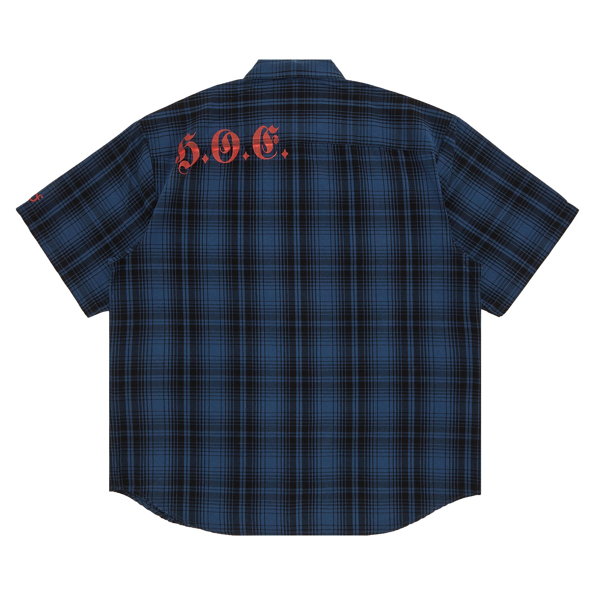 Supreme x Bernadette Corporation Short Sleeve Work Shirt, Navy Check