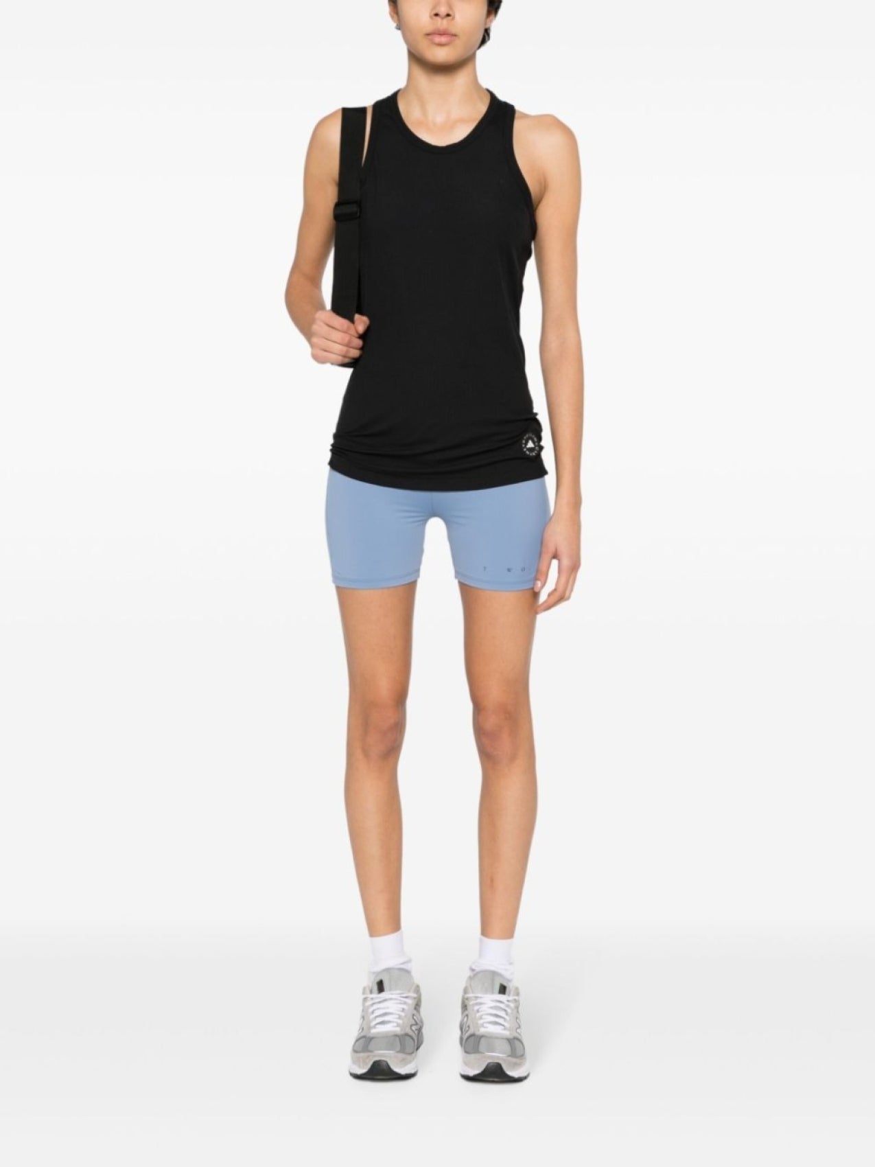 adidas by Stella McCartney ribbed top, black