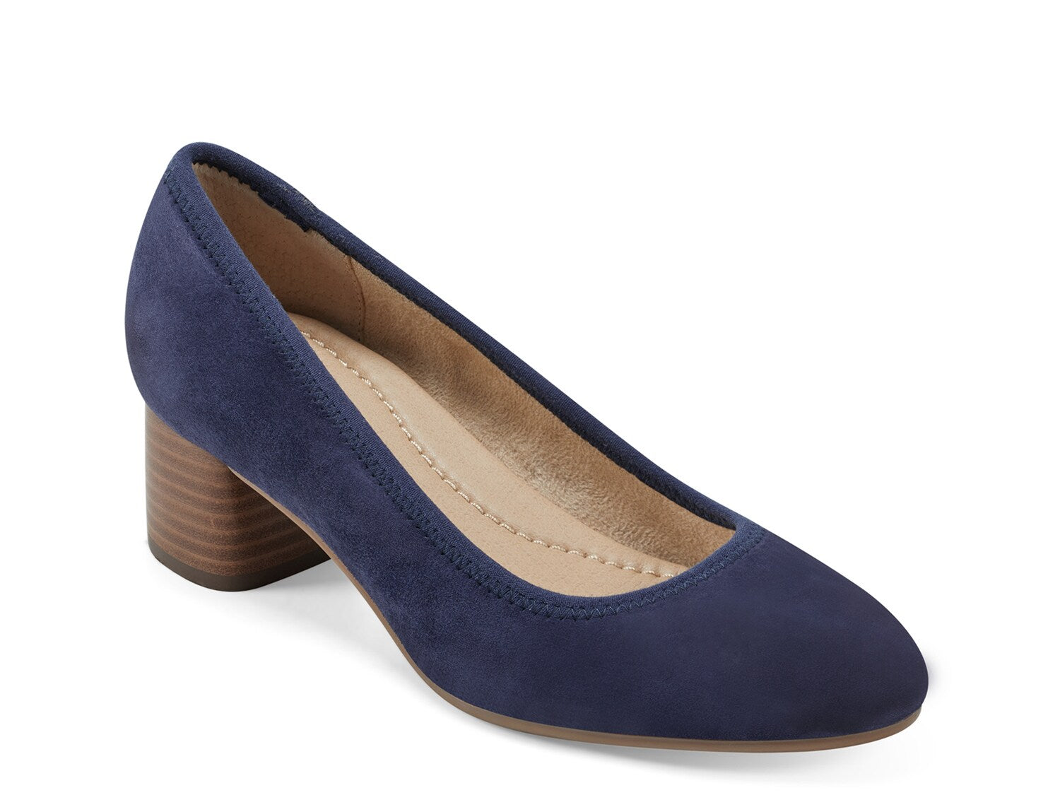 Earth Origins Block Heel Shoes, Dark Blue