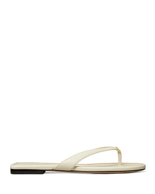 Tory Burch Women's Leather Capri Slides, Ivory/Cream