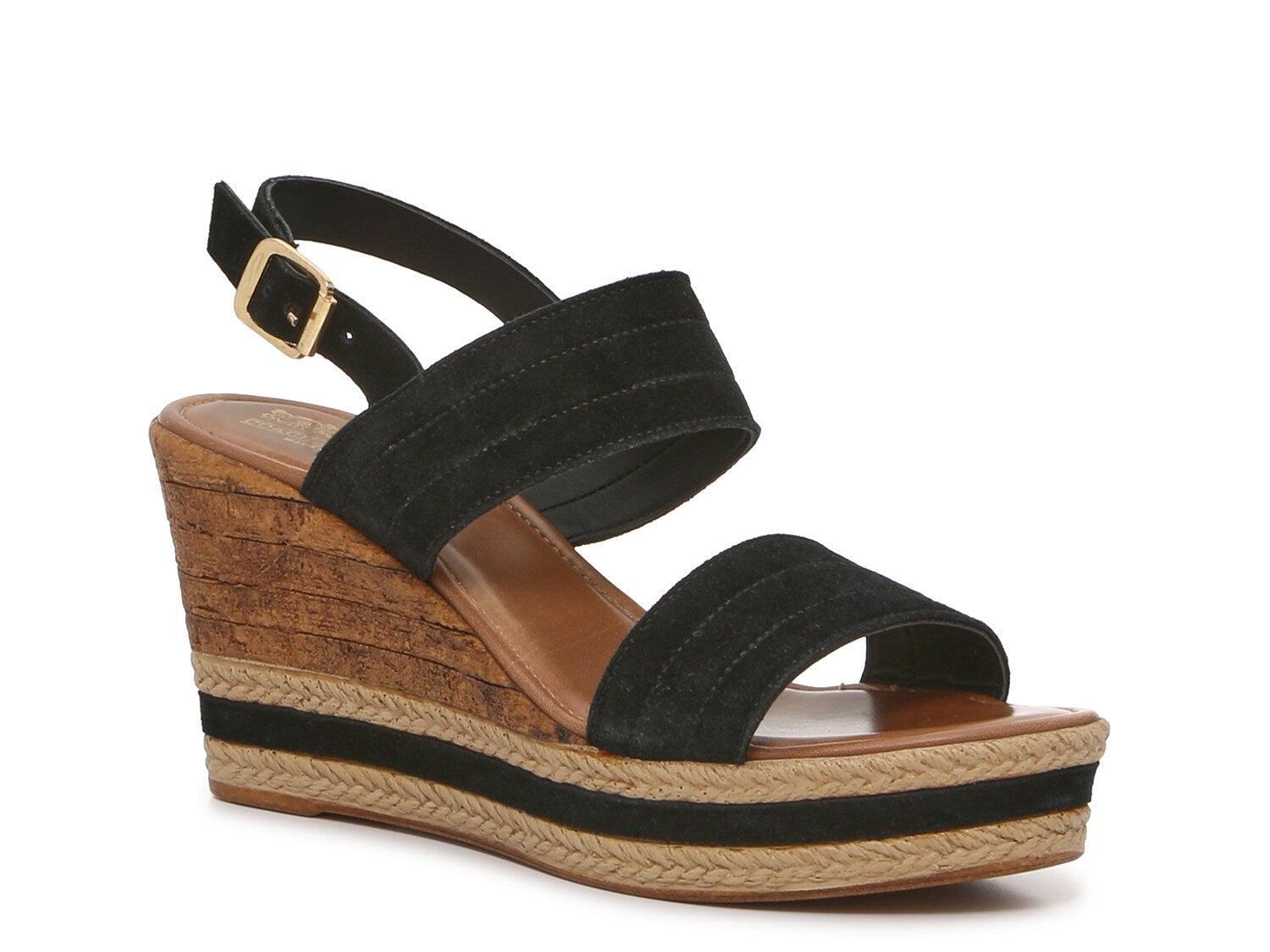 Coach and Four Leuca Wedge Sandals Coach and Four, Black